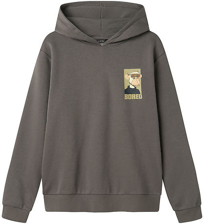 LMTD Hoodie - NlmSarif - Granite Grey