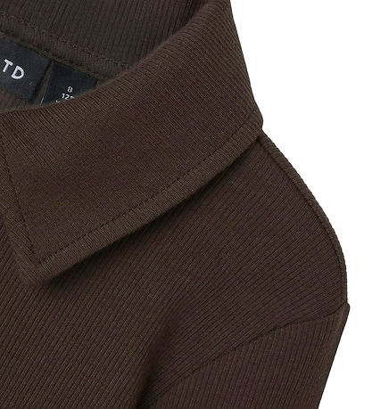 LMTD Blouse - NlfRille - Rib - Chocolate Brown
