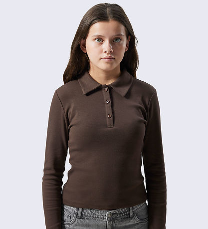 LMTD Blouse - NlfRille - Rib - Chocolate Brown
