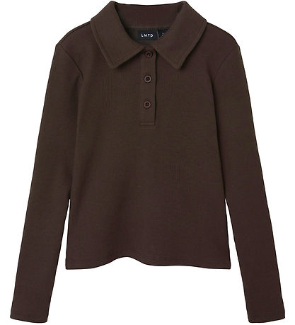 LMTD Blouse - NlfRille - Rib - Chocolate Brown