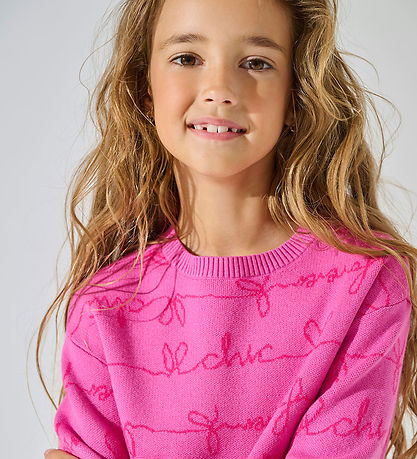 Kids Only Blússa - Prjónað - CookEverly - Super Bleikt/Fuschia P
