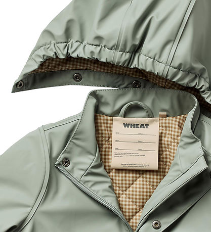 Wheat Rain Jacket w. Termo - PU - Aju - Spring Ocean