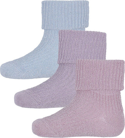 MP Socks - Bamboo - 3-Pack - Ida - Ice Heather w. Glitter