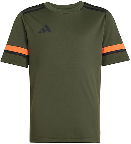 adidas Performance Stuttermabolur - SQUA25 - Ngtcar/Black/Seimor