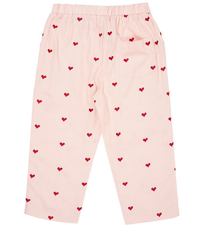Copenhagen Colors Byxor - Twill Heart - Dusty Rose m. Berry Hea
