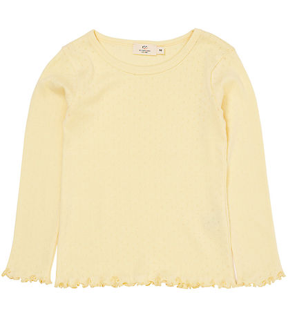 Copenhagen Colors Bluse - Pointelle - Lt. Tellow