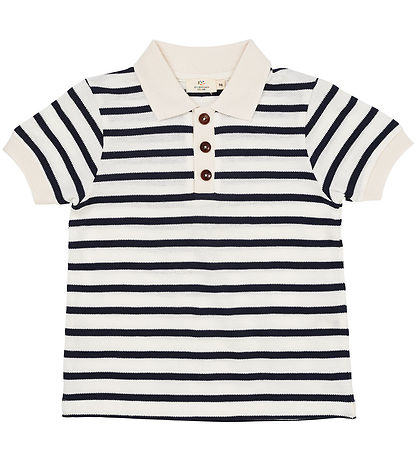 Copenhagen Colors Polo - Pique - Navy Stripe