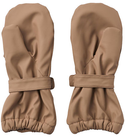 Wheat Fäustlinge m. Fleece - PU - Rily - Haselnuss