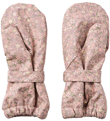 Wheat Mittens w. Fleece - PU - Rily - Powder Flower Meadow