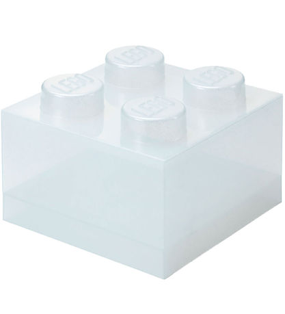 LEGO® Storage Storage Box - 4 Knobs - Glitter Translucent