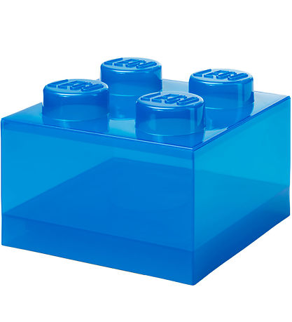 LEGO® Storage Storage Box - 4 Knobs - Translucent Blue