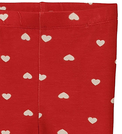 Fliink Leggings - Kelly - Pompeian Red/Drapplitað Hjarta