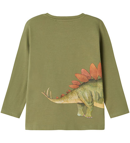 Name It Bluse - NmmPnula - Öl Green m. Dino