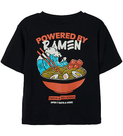 Name It T-shirt - NkmSilass - Black w. Print