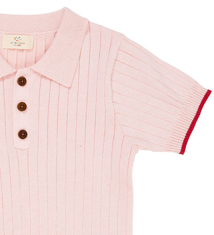 Copenhagen Colors Polo - Knitted - Ballerina/Berry Comb