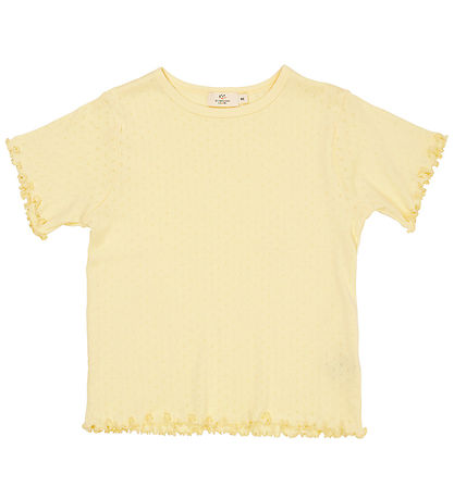Copenhagen Colors Stuttermabolur - Pale Yellow