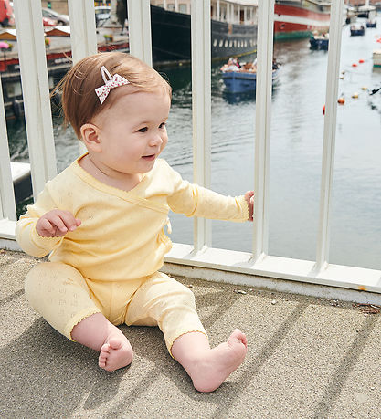 Copenhagen Colors Wrap samfella L/æ - Pale Yellow