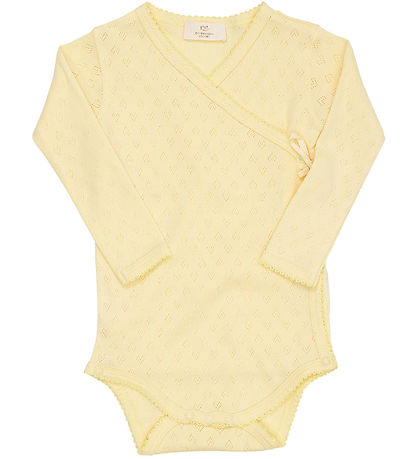 Copenhagen Colors Wrap samfella L/æ - Pale Yellow