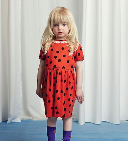 Mini Rodini Dress - Dots - Red