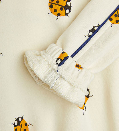 Mini Rodini Peysa - Ladybugs - Off White
