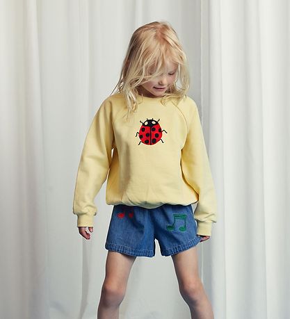 Mini Rodini Sweatshirt - Nyckelpigor - Gul