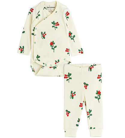 Mini Rodini Set - Preiselbeeren - Off White