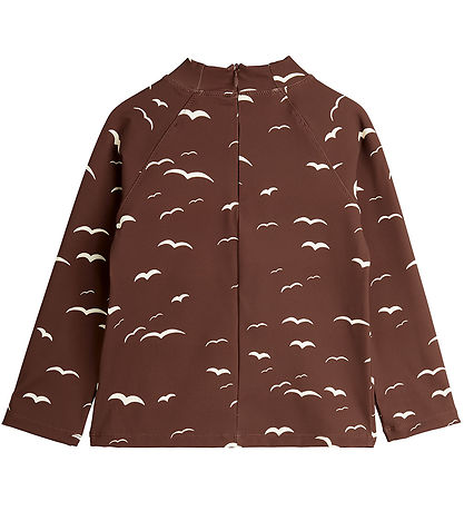 Mini Rodini Swim Top - UV50+ - Seagull - Brown