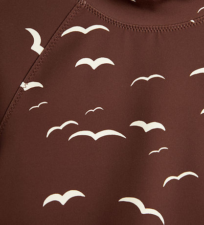 Mini Rodini Swim Top - UV50+ - Seagull - Brown