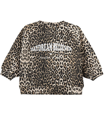 Sofie Schnoor Sweatshirt - Elissb - Light Brown Leopard w. Silve
