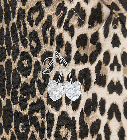Sofie Schnoor Sweatshirt - Elissb - Light Brown Leopard w. Silve