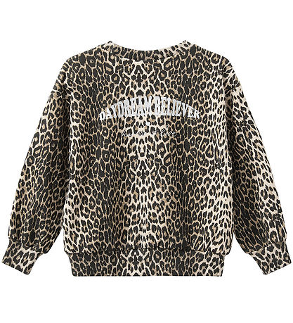 Sofie Schnoor Sweatshirt - Elissk - Light Brown Leopard w. Silve