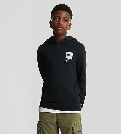 Lyle & Scott Kapuzenpullover - Dark Navy m. Print