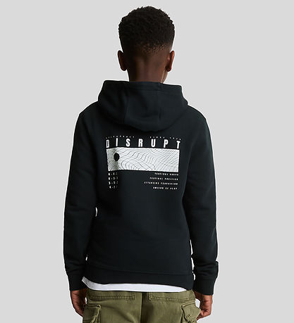 Lyle & Scott Kapuzenpullover - Dark Navy m. Print