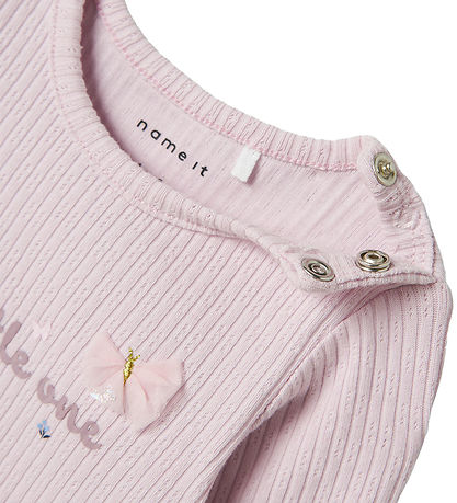 Name It Bodysuit l/s - Rib - NbfDikka - Light Lilac