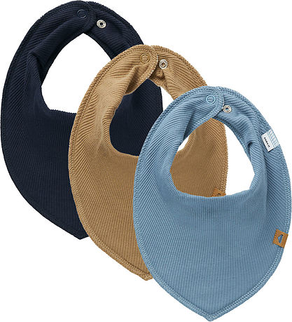 Name It Drool bib - Rib - 3-Pack - NbmYasimdonny - Navy Blazer