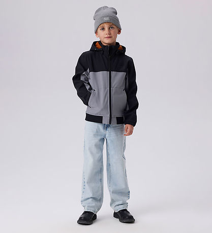 Name It Softshelljacka m. Fleece - NkmAlfa08 - Mockingbird