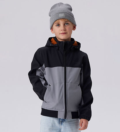 Name It Softshelljacka m. Fleece - NkmAlfa08 - Mockingbird