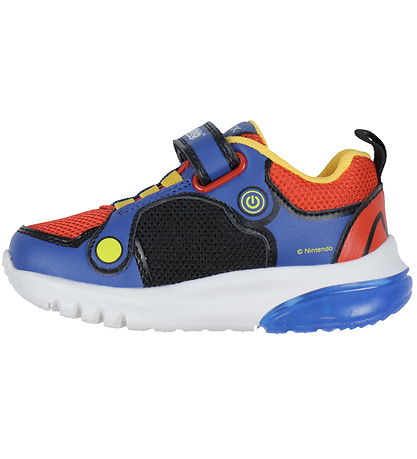 Geox Blinkschuhe - J Cyberdrone - Super Mario - Royal/Rot