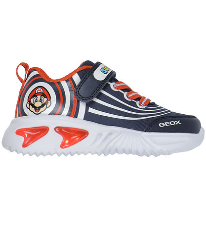 Geox Blinkschuhe - J-Unterstützung - Super Mario - Navy/Rot