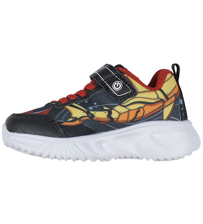 Geox Blinkande Skor - J Assists - Black/Yellow