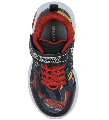 Geox Blinkande Skor - J Assists - Black/Yellow