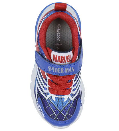 Geox Blinkschuhe - J Cyberdrone - Marvel Spider-Man - Royal/Rot