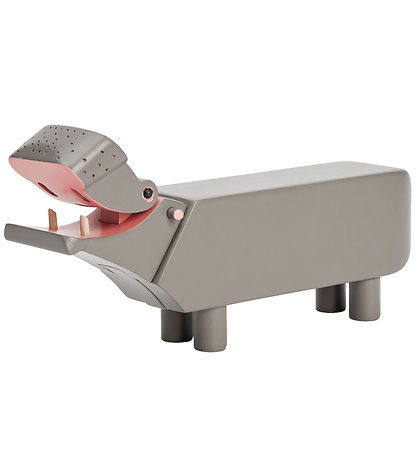 Kay Bojesen Wooden figure - Hippopotamus - Liliput - 6 cm - Grey