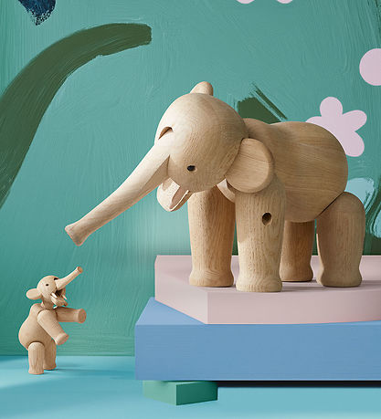 Kay Bojesen Holzfigur - Elefant - Groß - 22 cm - Eiche