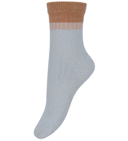 MP Socken - Norma - Gelbbraun Brown m. Glitzer
