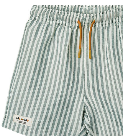 Liewood Badeshorts - Duke - Stripe Pfefferminze/Crisp White