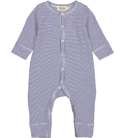 MarMar Jumpsuit - Rib - Modal - Rukana - Blue Stripe