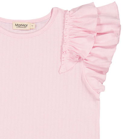 MarMar Stuttermabolur - Modal - Tavora Frill - Cotton Candy