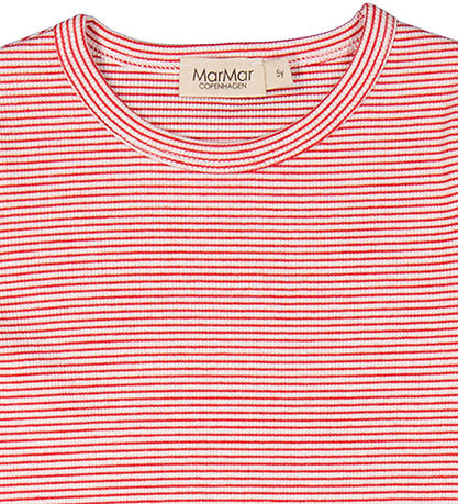 MarMar T-shirt - Rib - Modal - Tago - Red Stripe