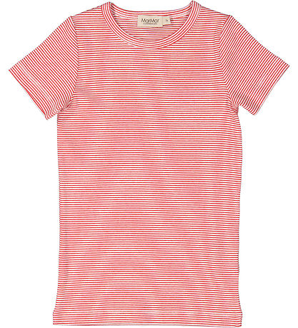 MarMar T-shirt - Rib - Modal - Tago - Red Stripe